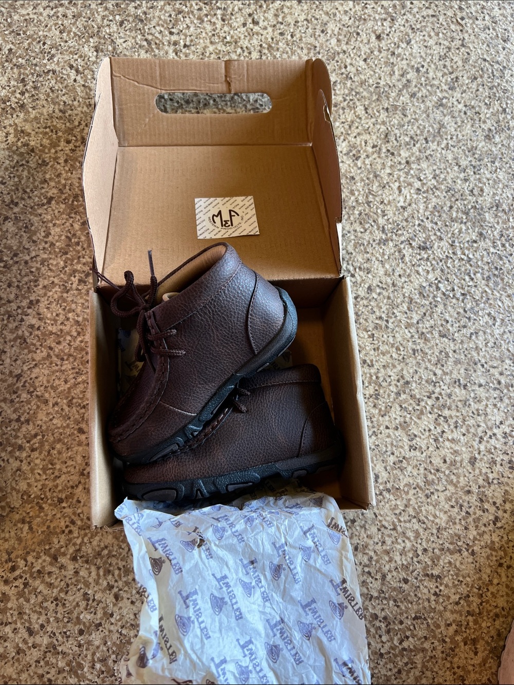Twister Brown Leather Casual Lace-Up Shoes